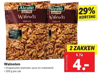 Lidl Walnoten 2 zakken aanbieding