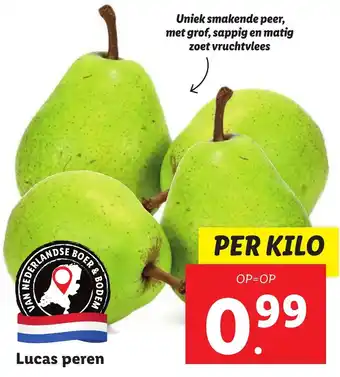 Lidl Lucas peren aanbieding