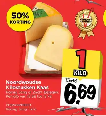 Vomar Voordeelmarkt Noordwoudse kilostukken kaas  1 kilo aanbieding