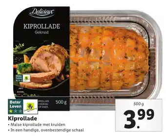 Lidl Kiprollade 500g aanbieding