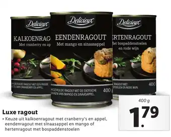 Lidl Luxe ragout 400g aanbieding