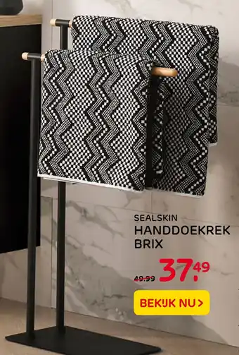 Praxis SEALSKIN HANDDOEKREK BRIX aanbieding