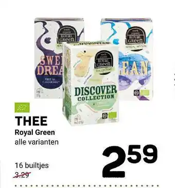 Ekoplaza Thee royal green aanbieding