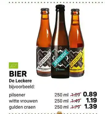 Ekoplaza Bier De Leckere 250 ml aanbieding