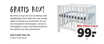 Baby-Dump Box Fleur aanbieding