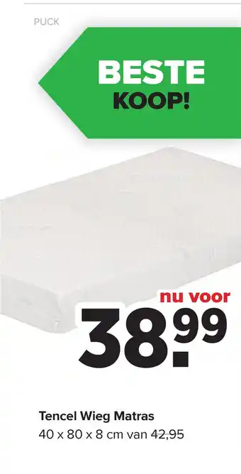 Baby-Dump Tencel Wieg Matras aanbieding