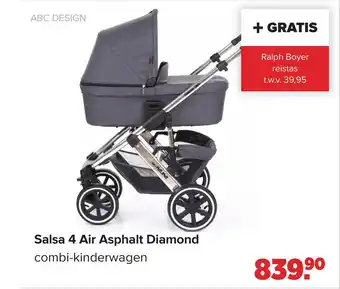 Baby-Dump Salsa 4 Air Asphalt Diamond combi-kinderwagen aanbieding