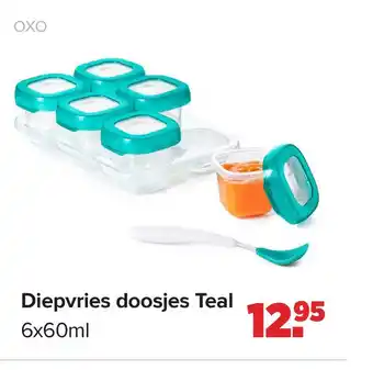 Baby-Dump Diepvries doosjes Teal aanbieding