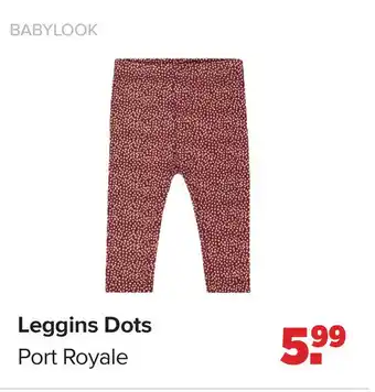 Baby-Dump Leggins Dots Port Royale aanbieding