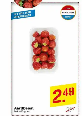 Coop Aardbeien 500 gram aanbieding