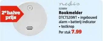 Marskramer Nedis Rookmelder | DTCTS20WT aanbieding