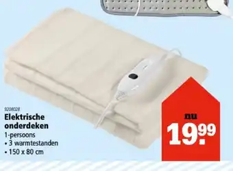 Marskramer Nedis Elektrische onderdeken 150*80 aanbieding