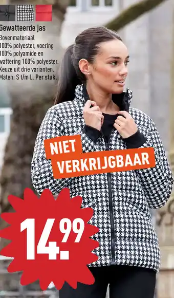 ALDI Gewatteerde jas aanbieding