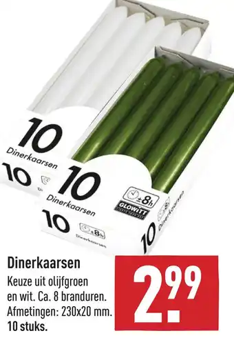 ALDI Dinerkaarsen aanbieding