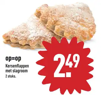 ALDI Kersenflappen met slagroom aanbieding