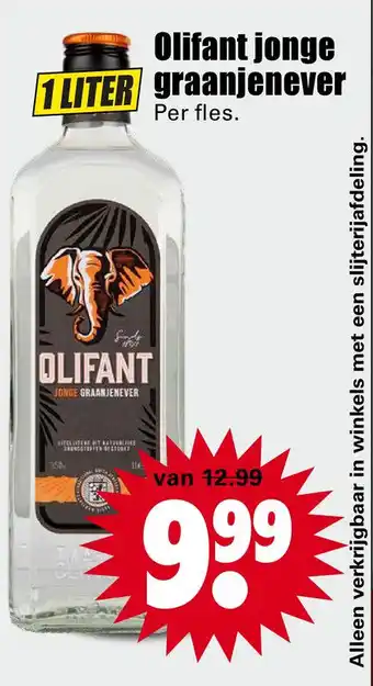 Dirk Olifant jonge graanjenever aanbieding