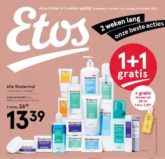 Etos Alle Biodermal aanbieding