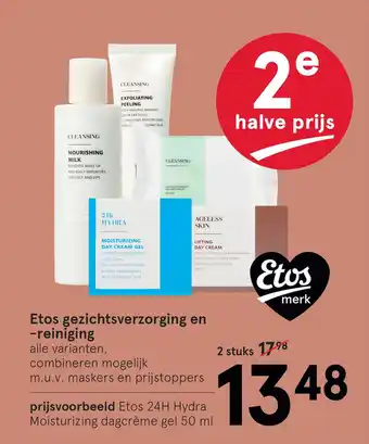 Etos Etos gezichtsverzorging en -reiniging aanbieding