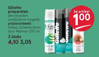 Etos Gillette preparaten aanbieding