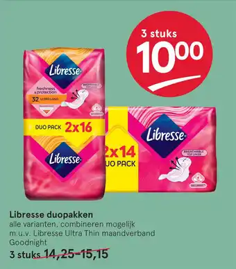 Etos Libresse duopakken aanbieding