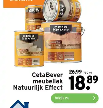 GAMMA CetaBever meubellak Natuurlijk Effect aanbieding