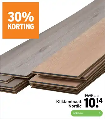 GAMMA Kliklaminaat Nordic aanbieding