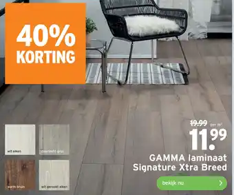 GAMMA GAMMA laminaat Signature Xtra Breed aanbieding