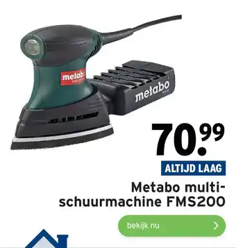 GAMMA Metabo multischuurmachine FMS200 aanbieding