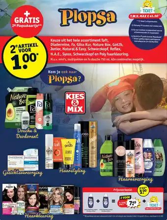 Kruidvat Keuze uit het hele assortiment Taft, Diadermine, Fa, Gliss Kur, Nature Box, Got2b, Junior, Natural & Easy, Schwarzkopf, Refle aanbieding