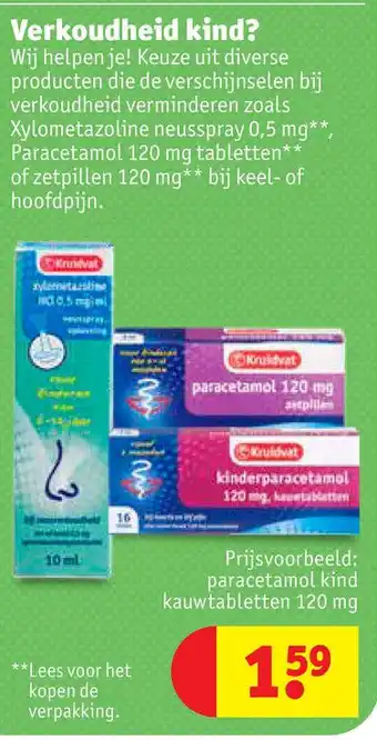 Kruidvat Verkoudheid kind? aanbieding