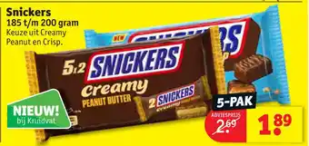 Kruidvat Snickers aanbieding