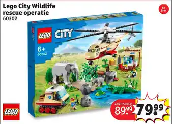 Kruidvat Lego City Wildlife rescue operatie 60302 aanbieding