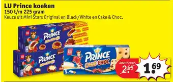 Kruidvat LU Prince koeken 150 t/m 225 gram aanbieding