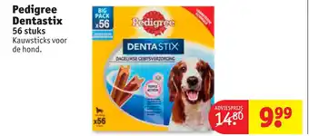 Kruidvat Pedigree Dentastix 56 stuks aanbieding