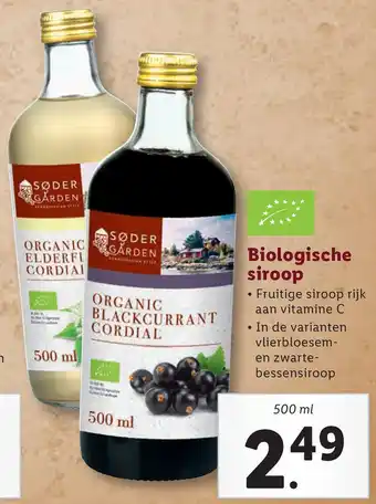 Lidl Biologische siroop aanbieding