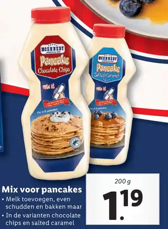 Lidl Mix voor pancakes aanbieding