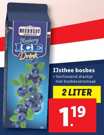 Lidl IJsthee bosbes aanbieding