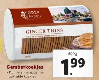 Lidl Gemberkoekjes aanbieding