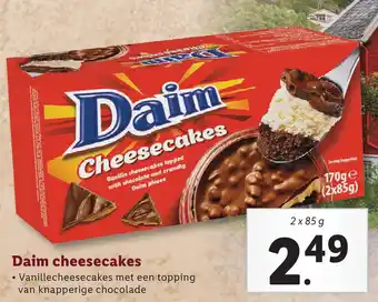 Lidl Daim cheesecakes aanbieding