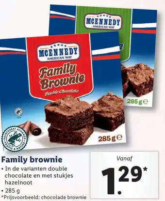 Lidl Family brownie aanbieding