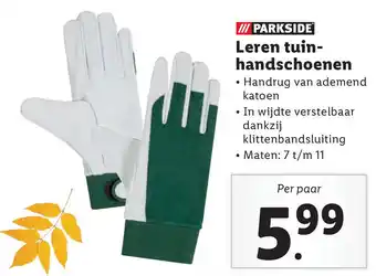 Lidl Leren tuinhandschoenen aanbieding