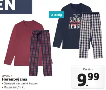 Lidl Herenpyjama aanbieding