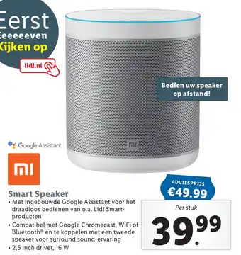 Lidl Smart Speaker aanbieding