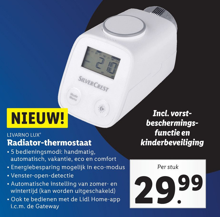 Radiator-thermostaat aanbieding bij Lidl