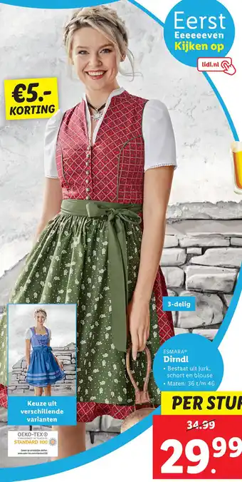 Lidl Dirndl aanbieding