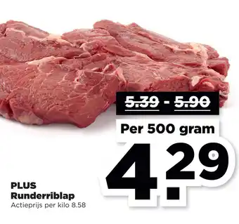 PLUS PLUS Runderriblap aanbieding