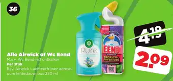 PLUS Airwick of Wc Eend aanbieding