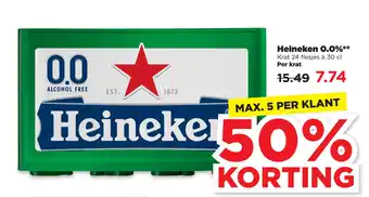 PLUS Heineken O.0% aanbieding