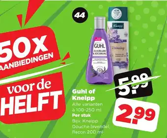 PLUS Guhl of Kneipp aanbieding