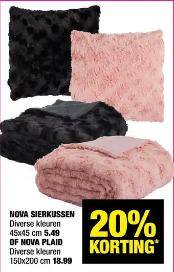 Big Bazar Nova sierkussen aanbieding